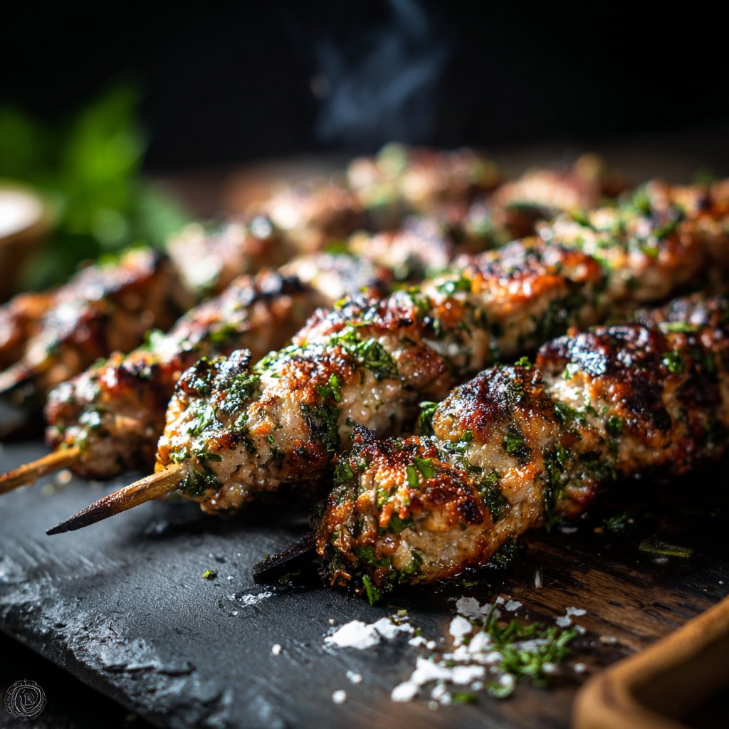 Kräuter-Hackfleisch-Spieße