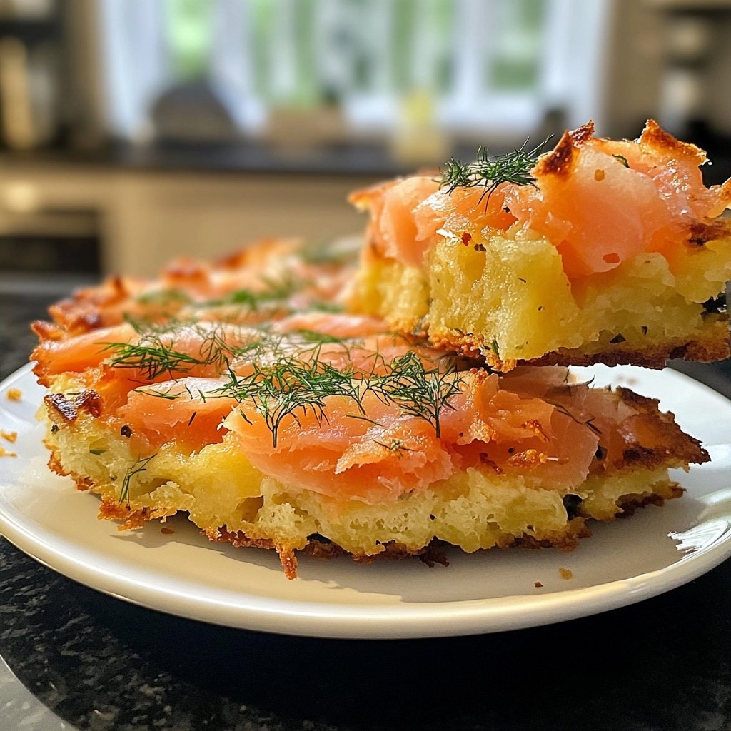 Kartoffelpuffer mit Lachs
