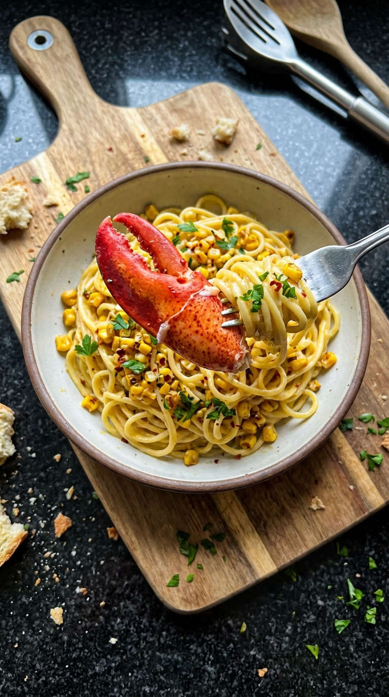 Würzige Hummer Mais Pasta​