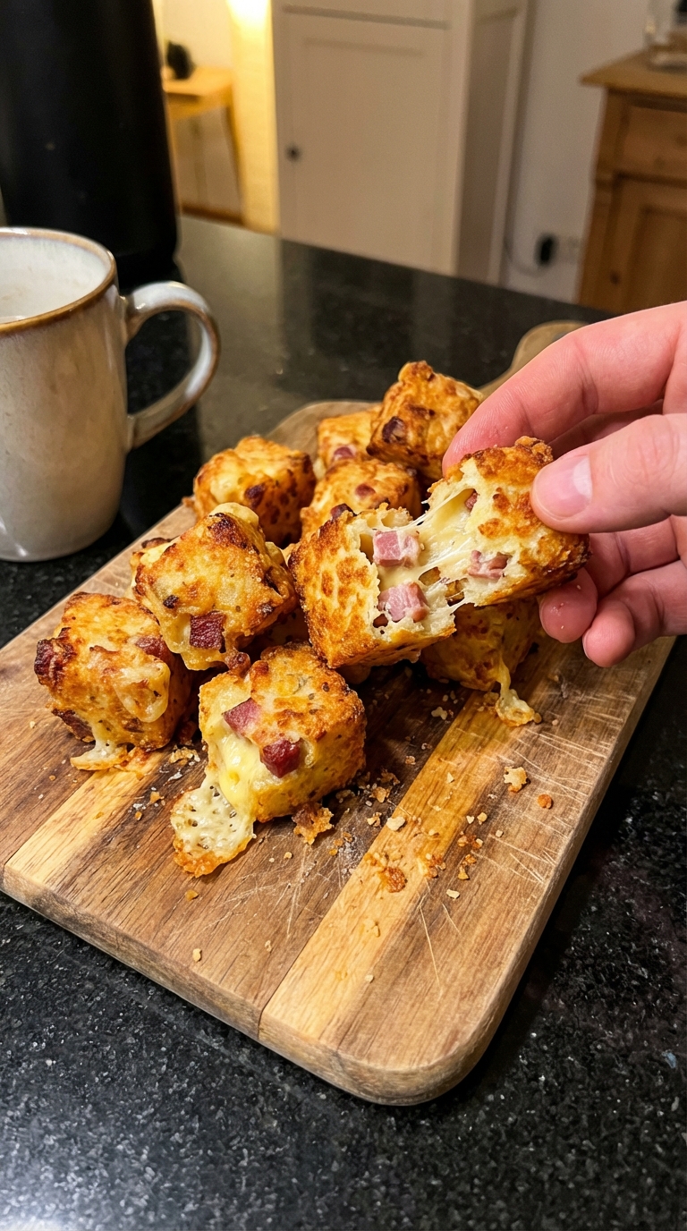 Käse und Speck Snackwürfel