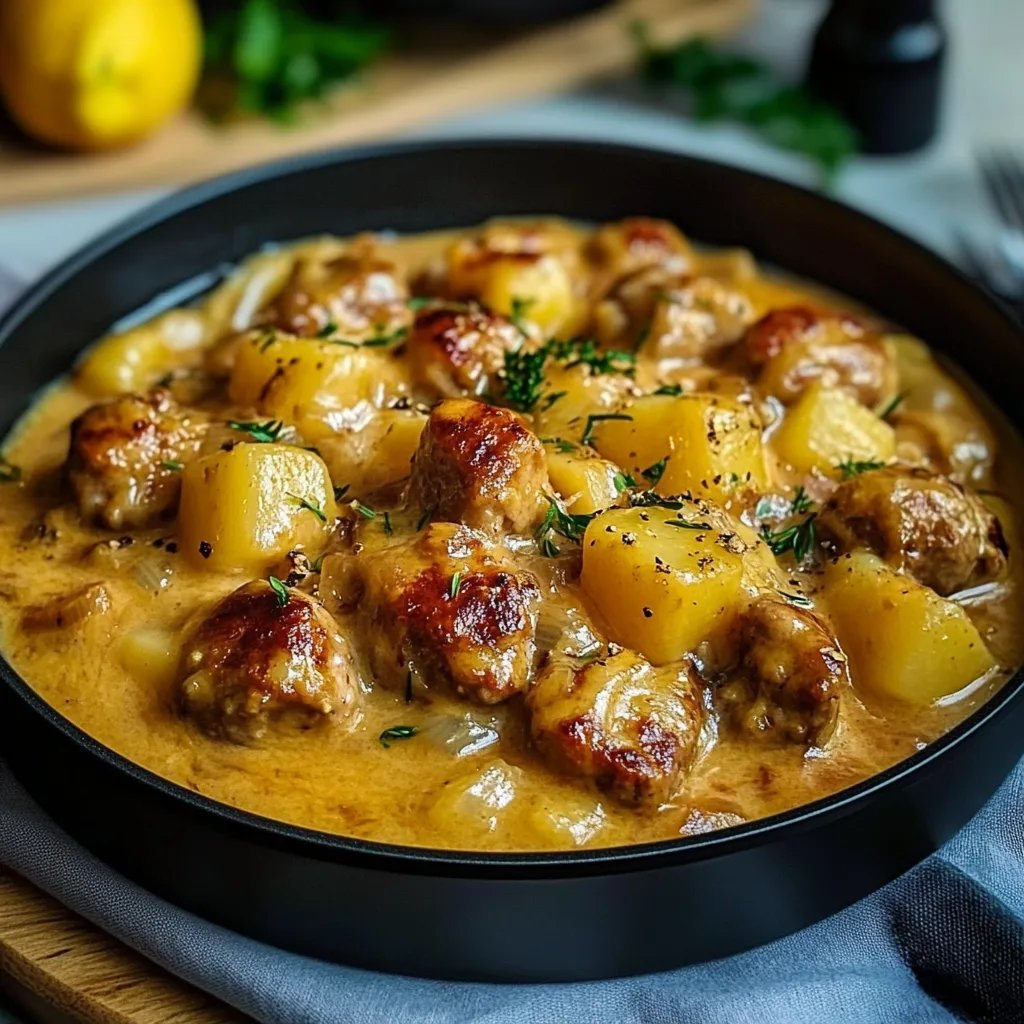 Hackbällchen in cremiger Sauce mit Kartoffelpüree: Ein Unglaubliches Ultimatives Rezept