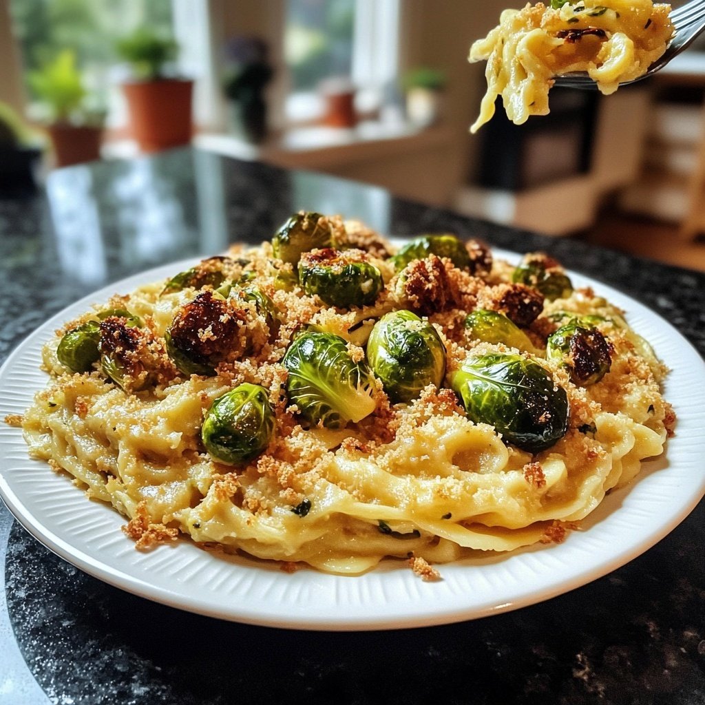 Spätzle mit Rosenkohl
