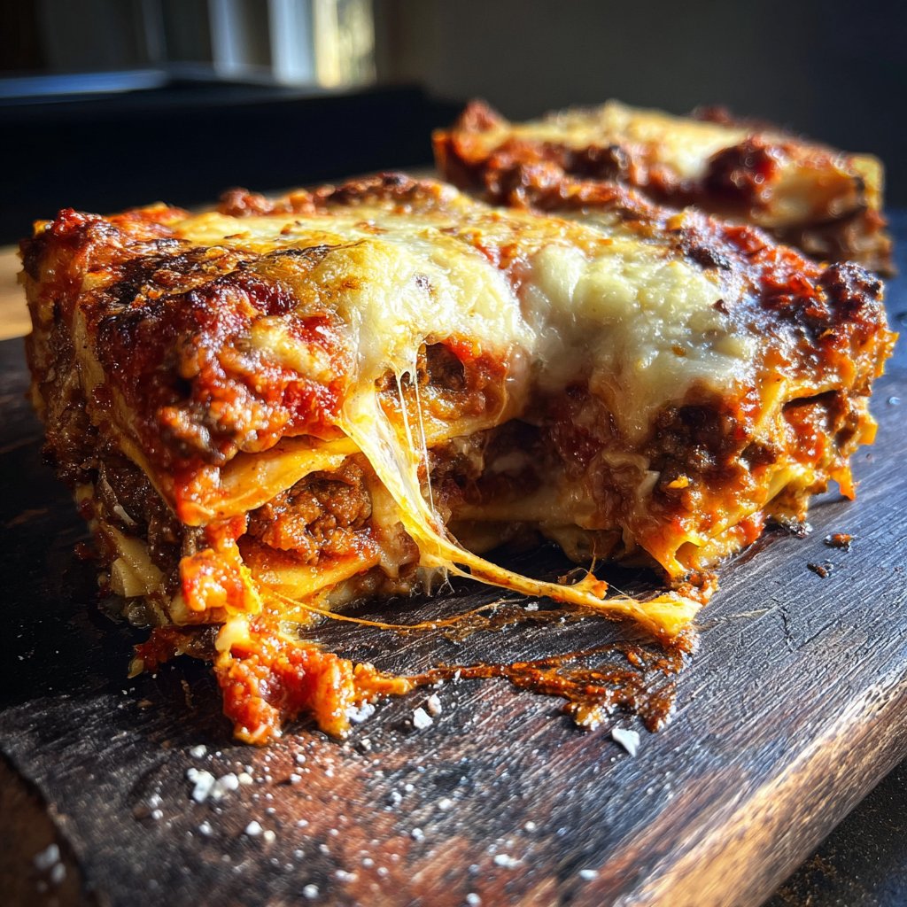 Nduja Lasagne würzige Reichhaltigkeit Pasta