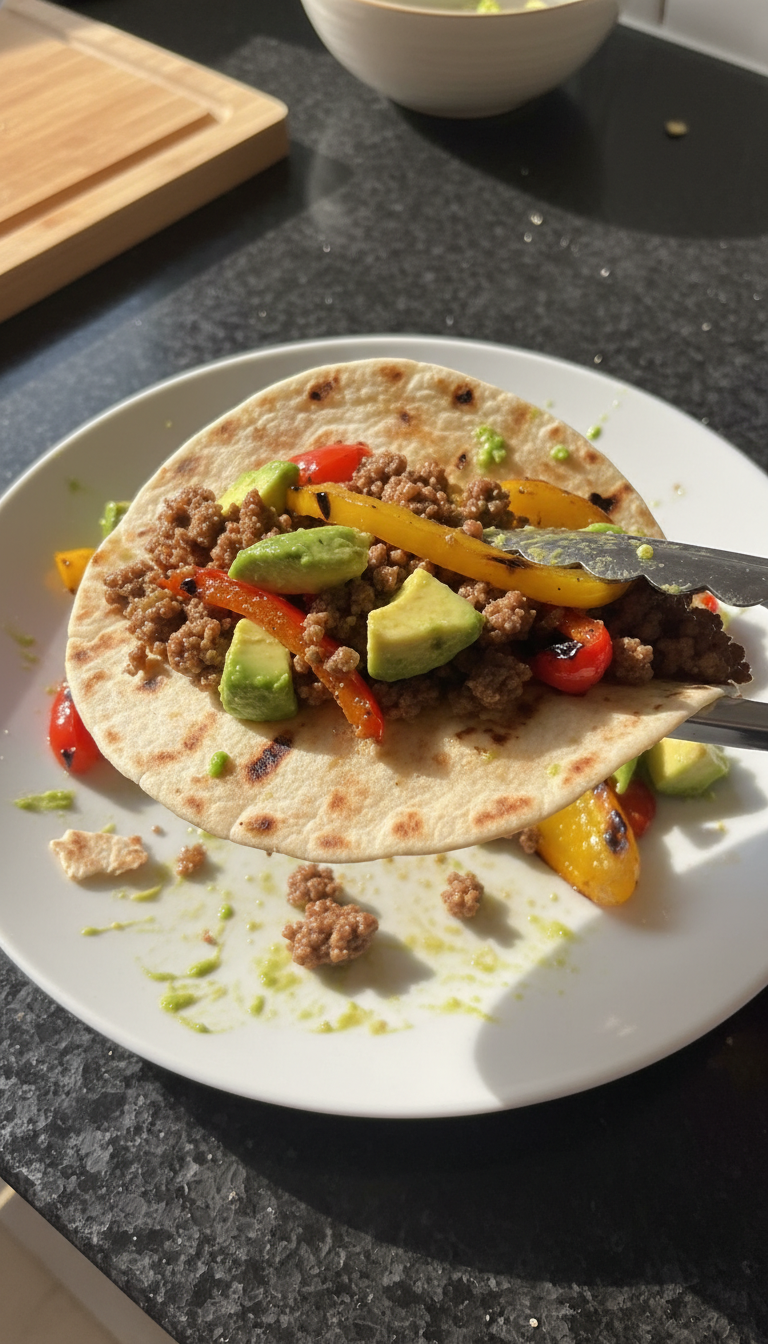 Gegrillte Hack Fajitas