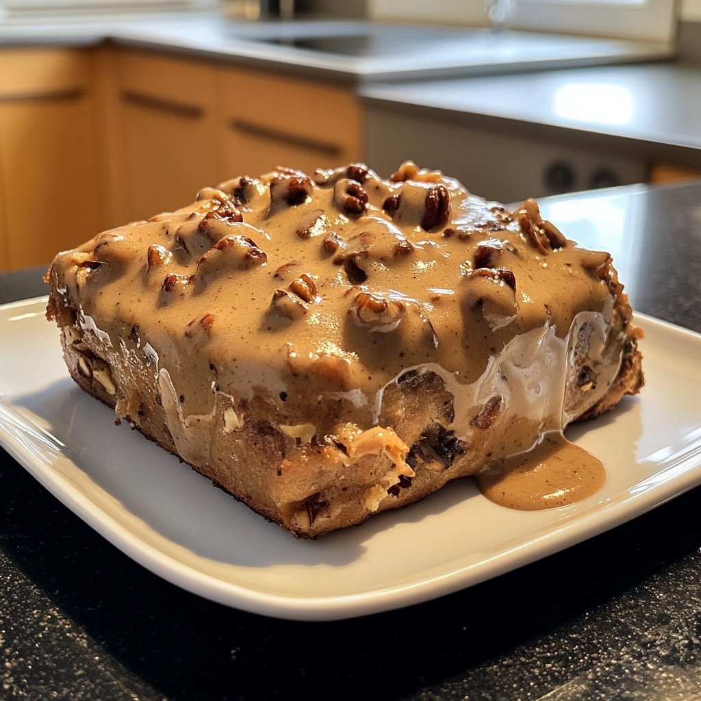 Vegetarischer Nussbraten mit Pilzrahmsauce