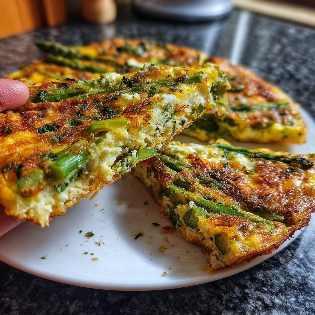 Blech Spargel Frittata für Zwölf