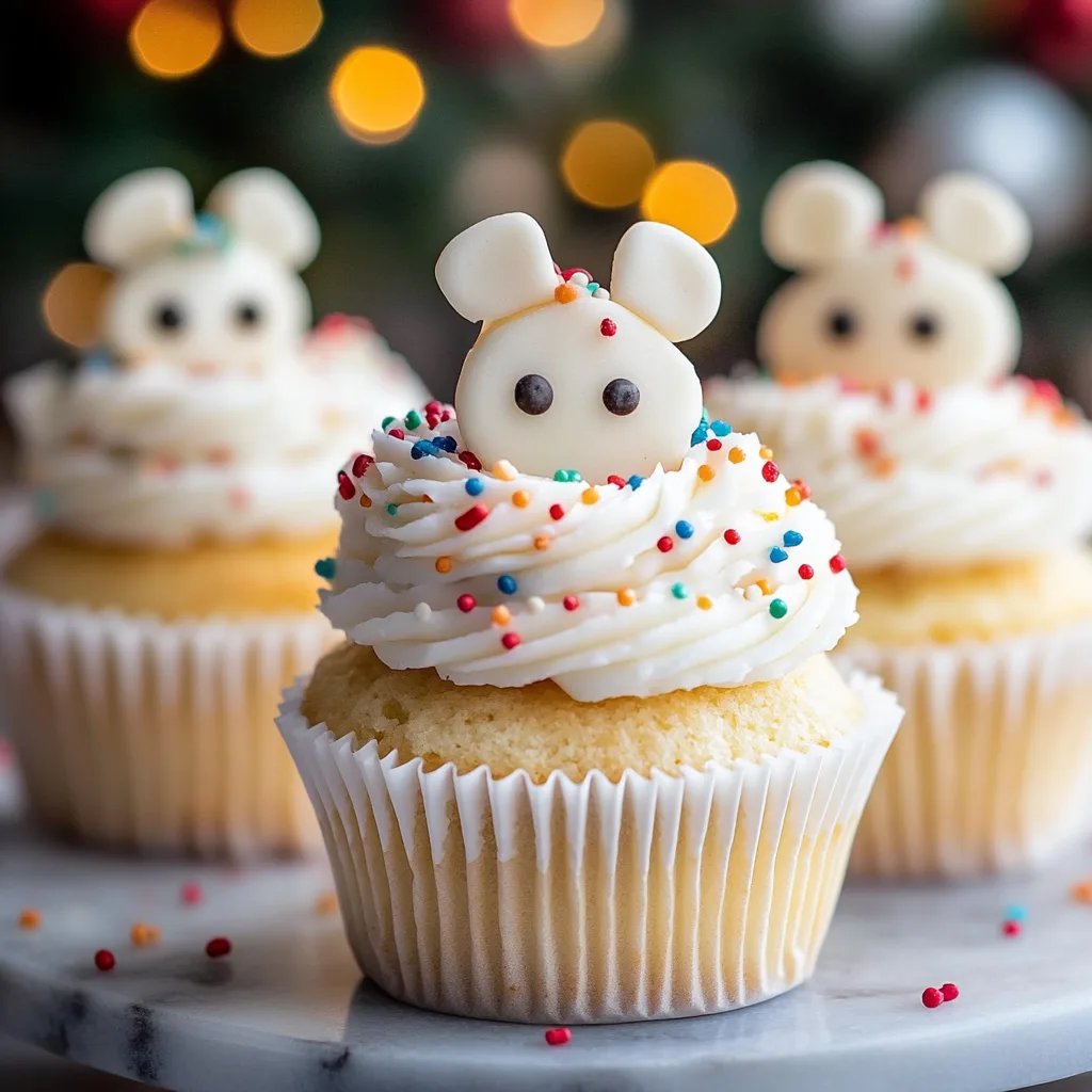 Weihnachts-Eisbär-Cupcakes