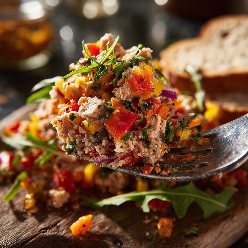 Winterreis Thunfisch Salat Gemüse