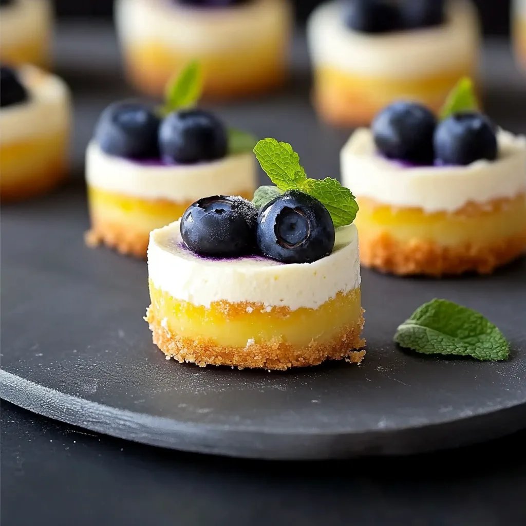 Mini-cheesecakes med citron och blåbär: Ett fantastiskt ultimat recept