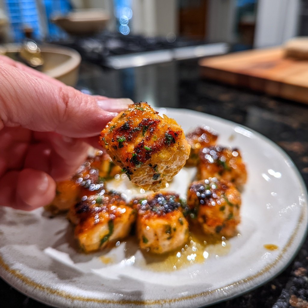 Lemon Baked Salmon Bites