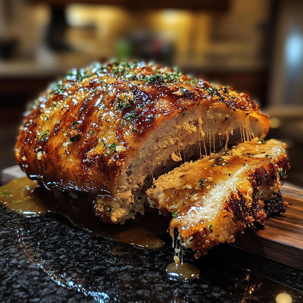 Glasiertes Weihnachtskrustenbraten