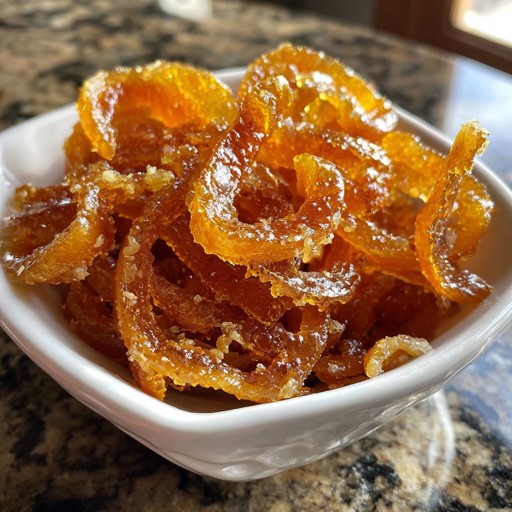 Candied Orange Peel Party Treats