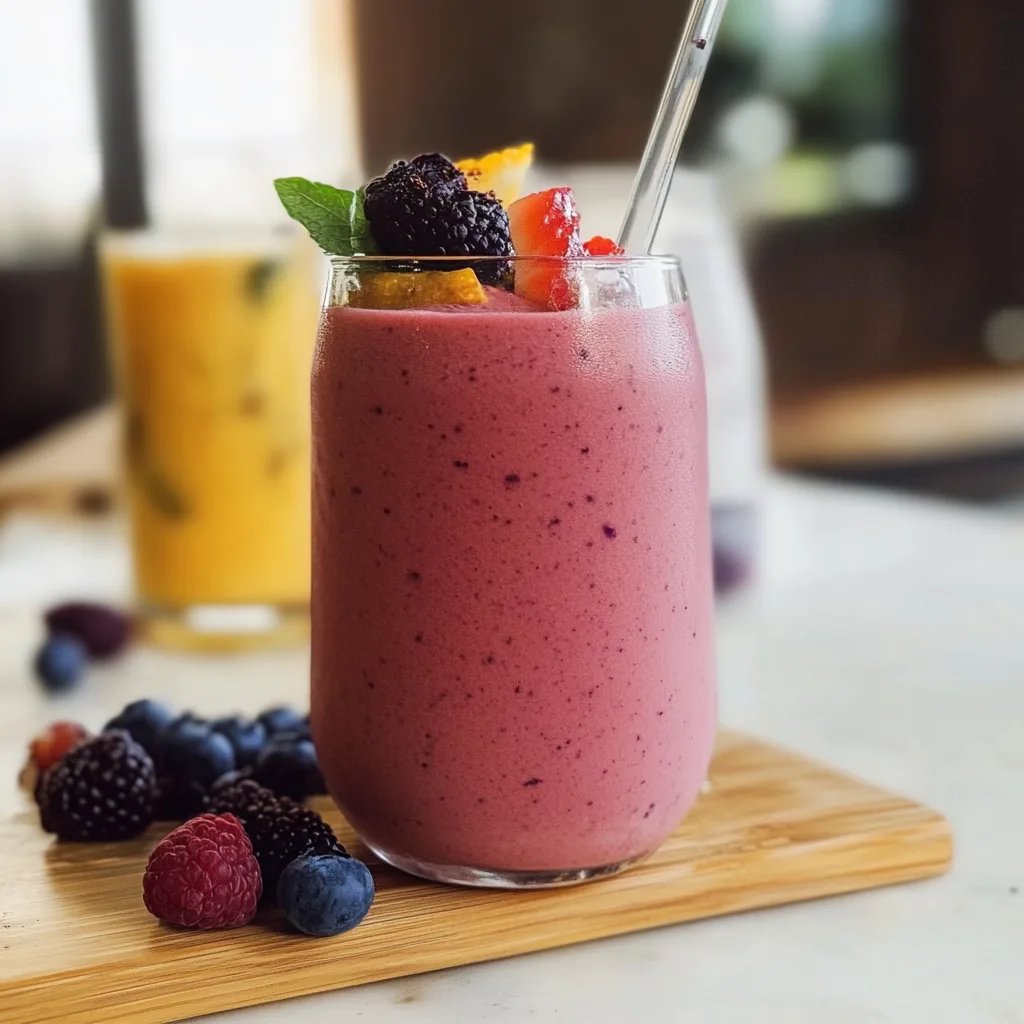 Fryst blandad bärsmoothie: Ett fantastiskt ultimatum till fruktig njutning