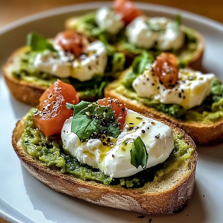 Frische Avocado-Burrata-Bruschetta: Ein Unglaubliches Ultimatives Rezept für 6 Personen