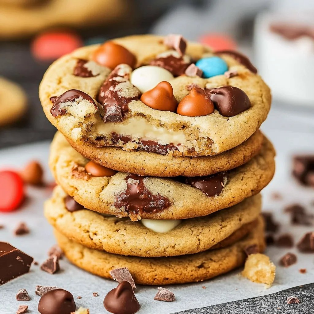 Soft & Chewy Kinder Cookies Mit Chocolate Kinder Maxi Bars