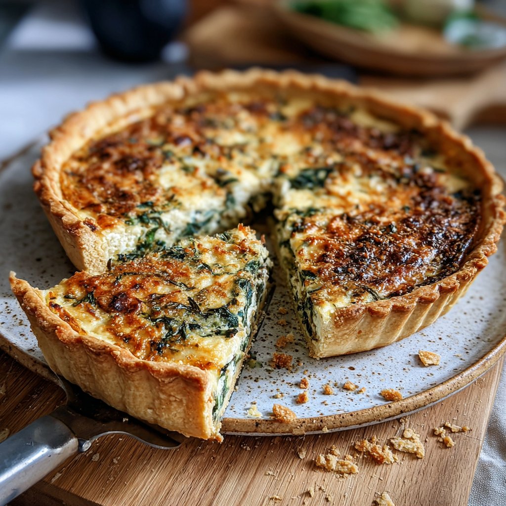 Kräuter-Spinat-Quiche