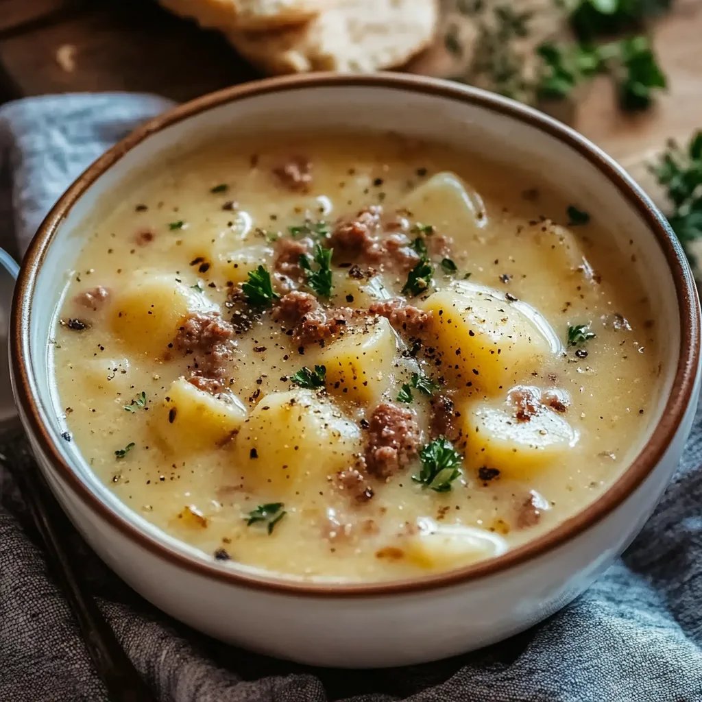 Cremige Käsesuppe mit Rinderhackfleisch: Ein Unglaubliches Ultimatives Rezept für 4 Personen