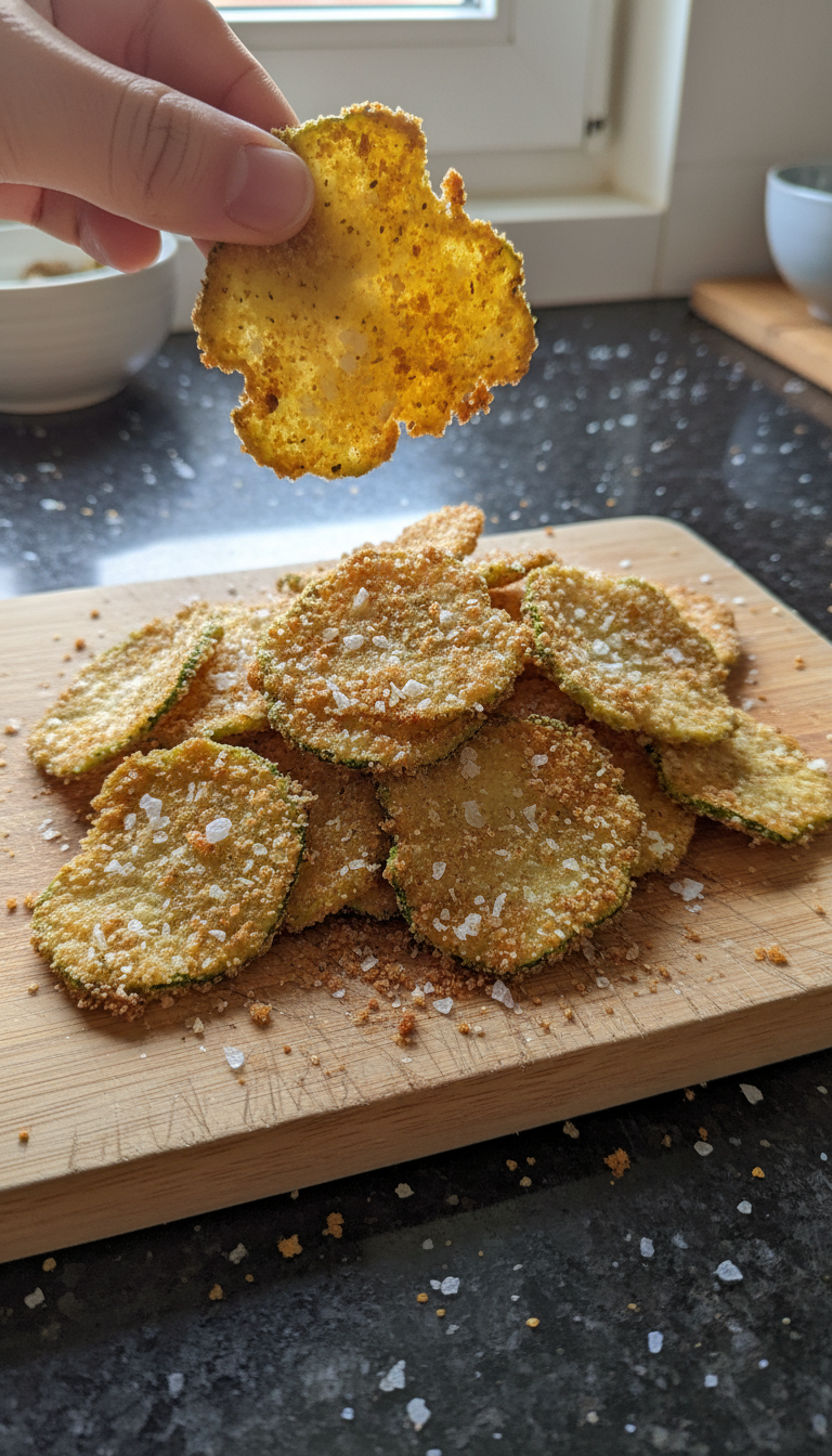 Knusprige Zucchini Chips