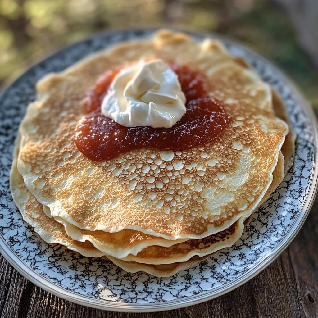 Pannkakor med grädde och sylt: Ett fantastiskt ultimat recept