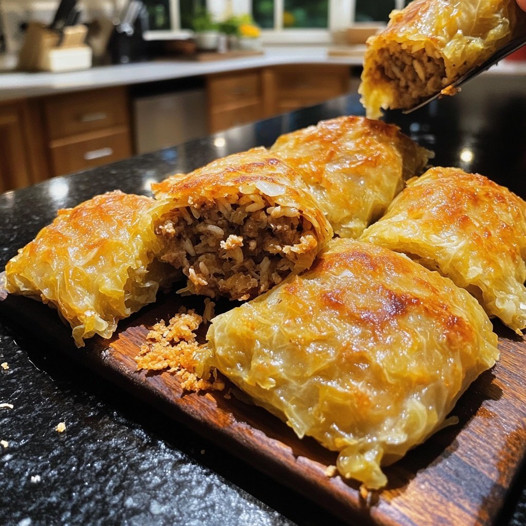 Gefüllte Sauerkrautrollen