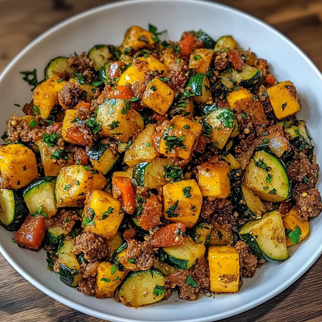 Nötfärs Zucchini Sötpotatis: En Otrolig Utmaning på 5 Steg