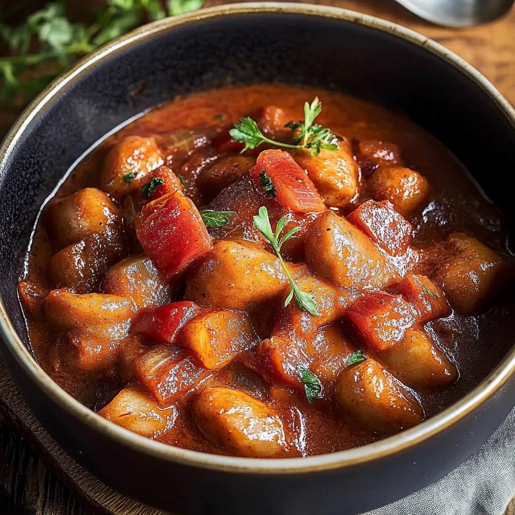 Würstchengulasch Rezept - einfach und schnell