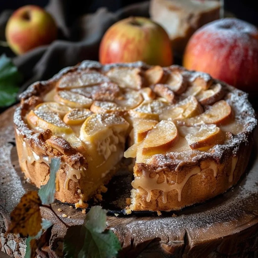 Bester Apfelkuchen mit Deckel