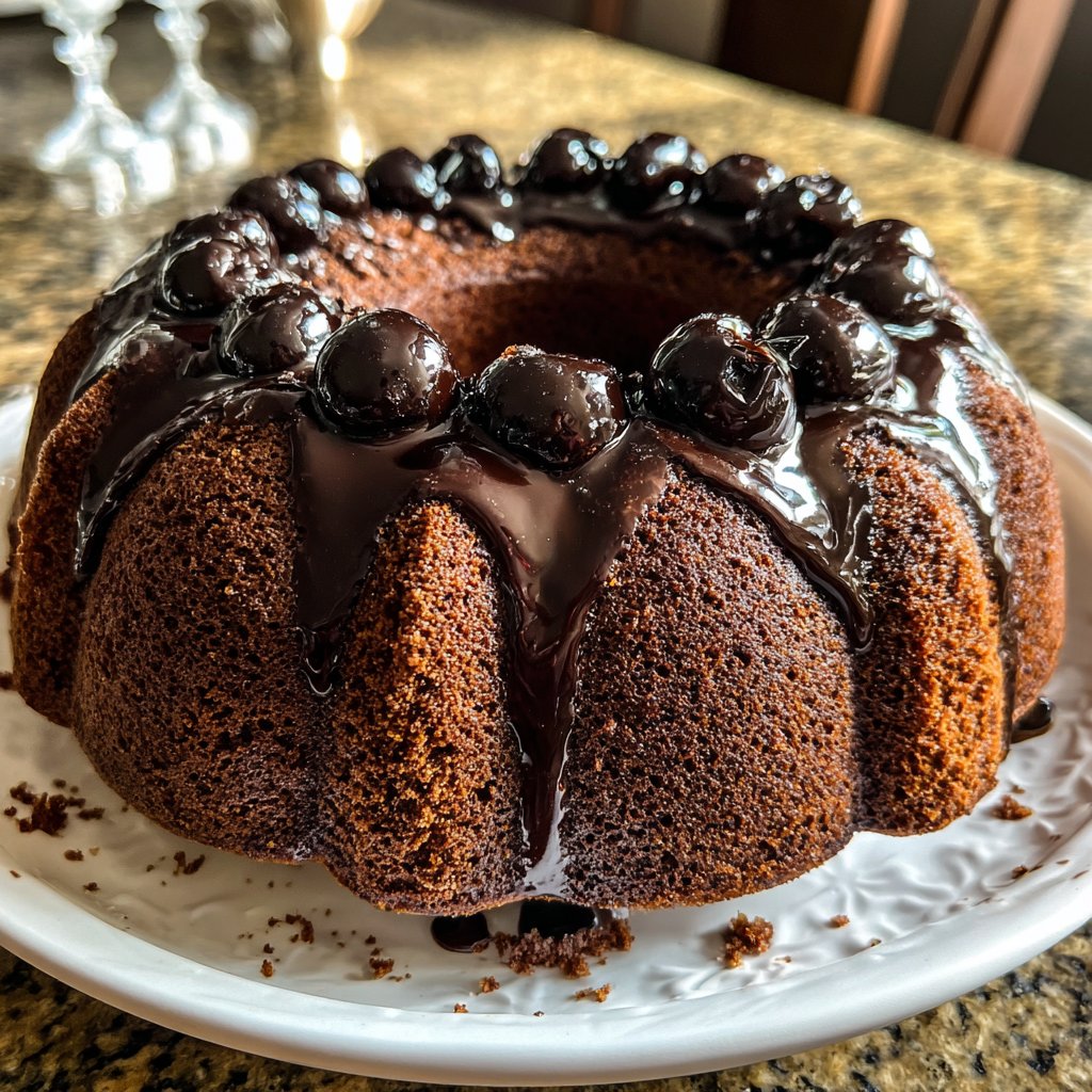 Dunkler Schokoladen Kuchen Balsamico Kirschen