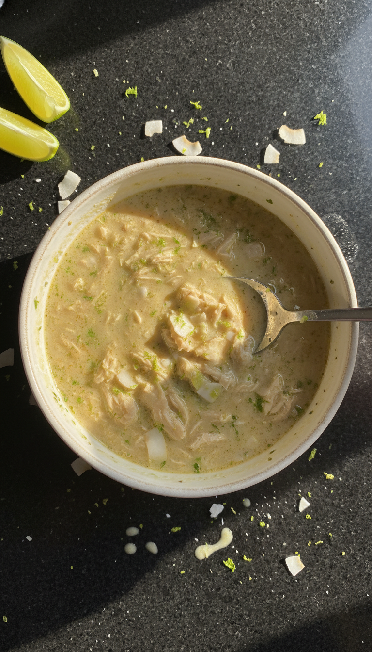 Kokos Limetten Hähnchen Suppe Abenteuer