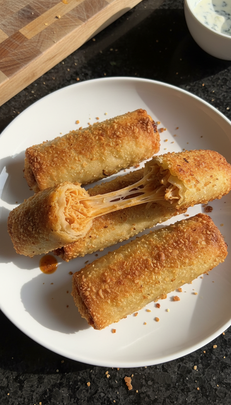 Gourmet Buffalo Hähnchen Frühlingsrollen