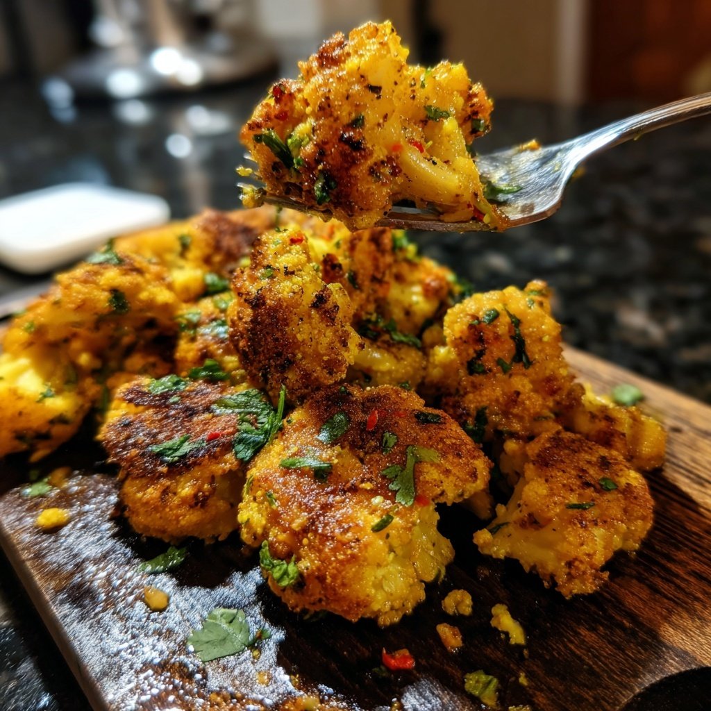 Coconut-Curry Blumenkohl Nuggets