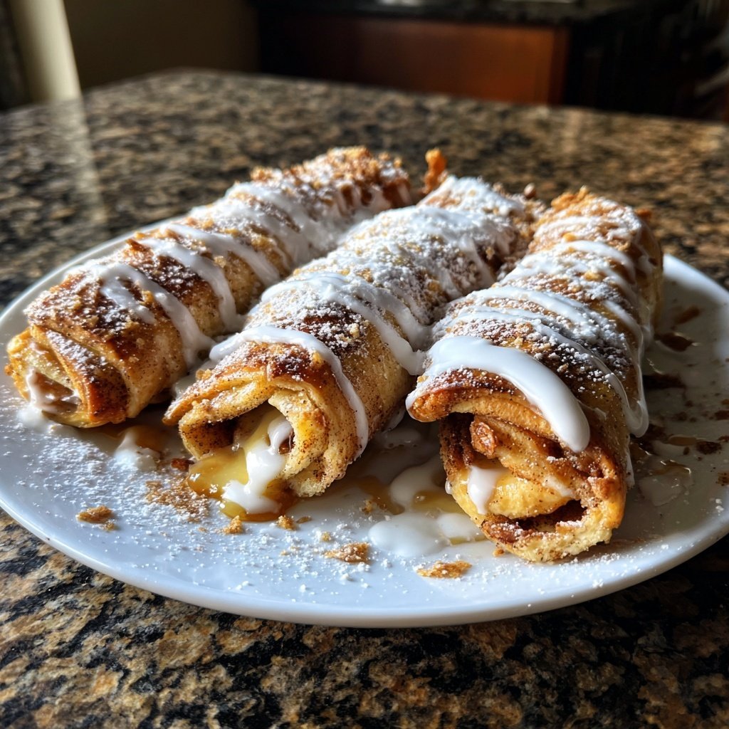 Zimtrollen-Französischer Toast Roll Ups