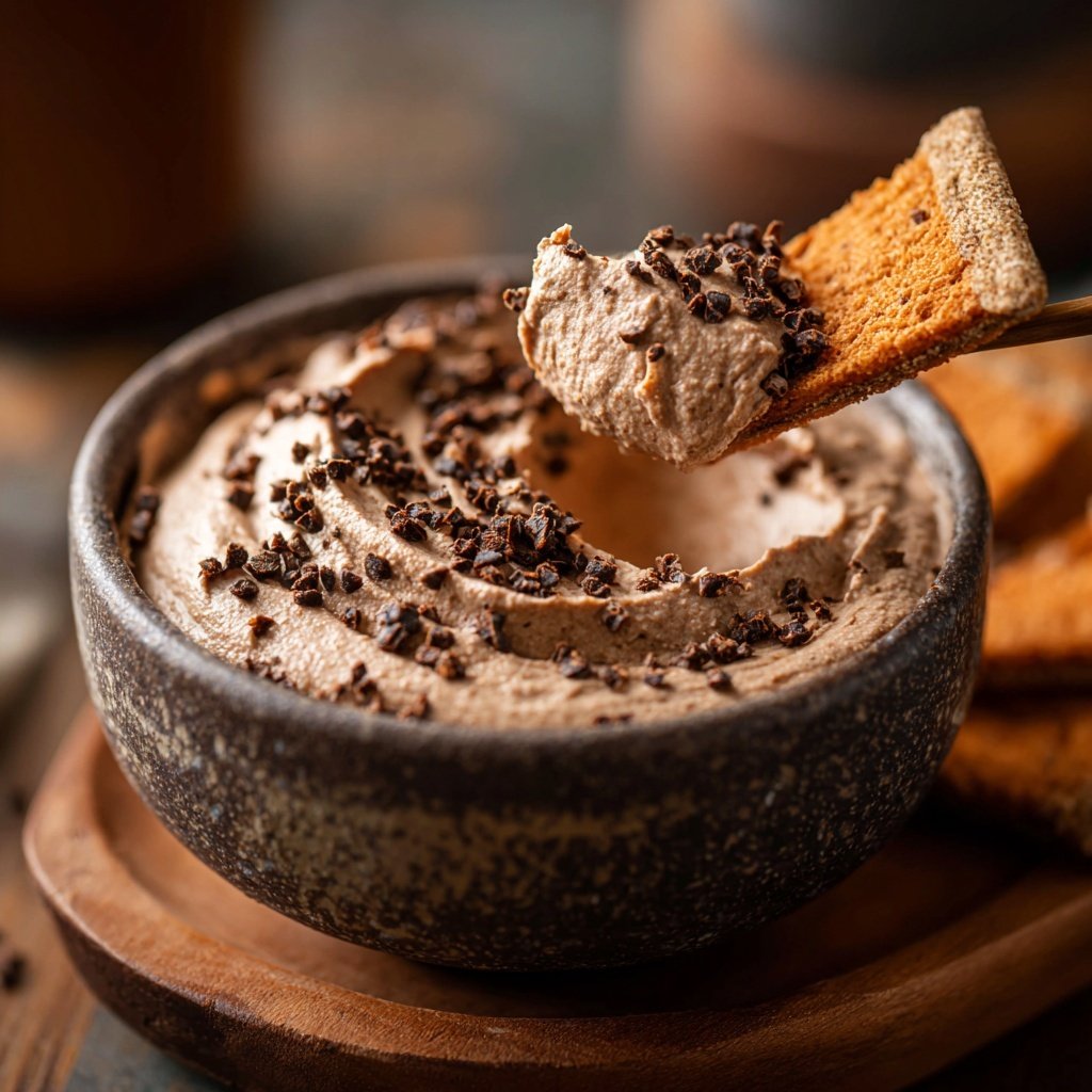 Schokoladen Hummus Kichererbsen Dip