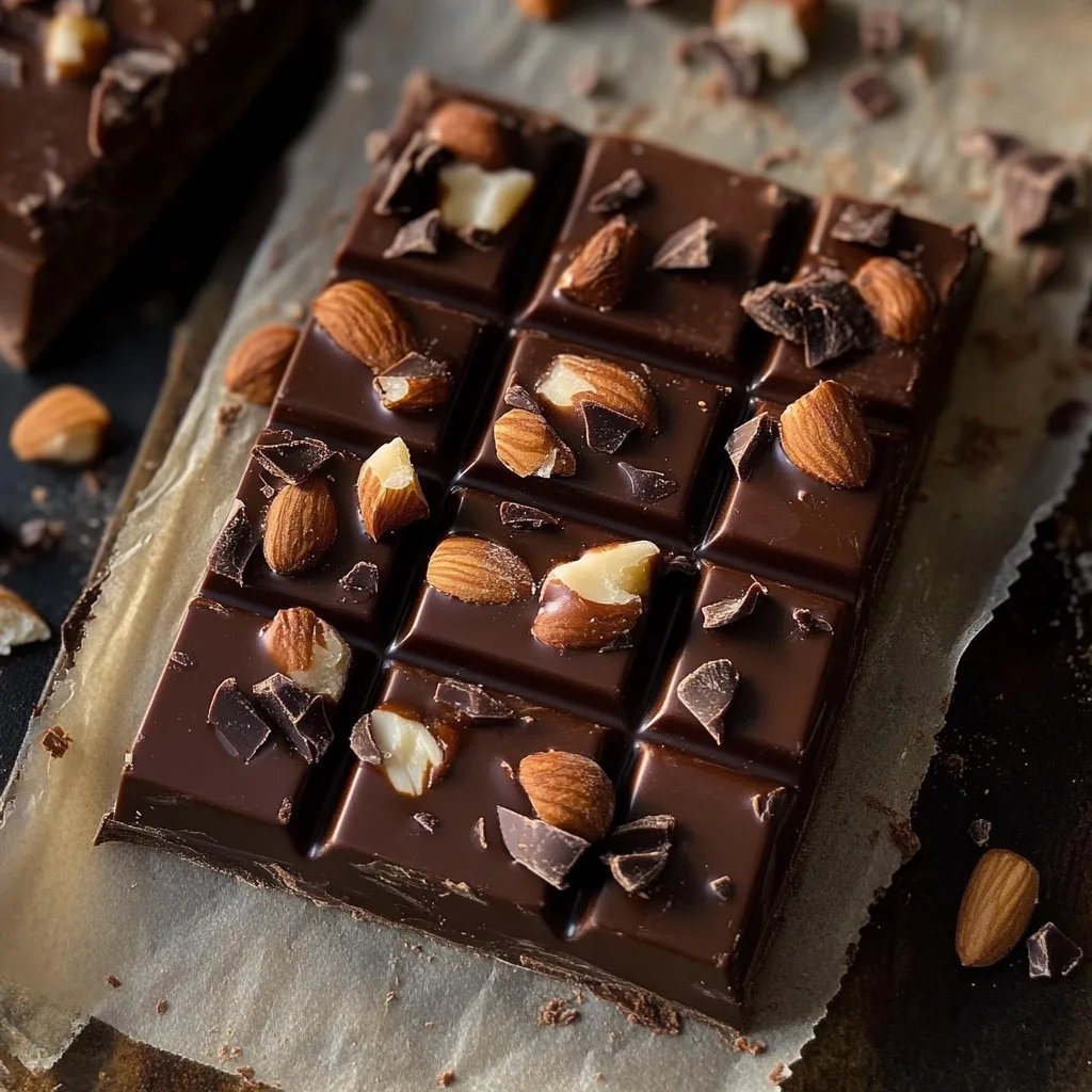 Dunkle Schokolade-Meersalz-Nussriegel