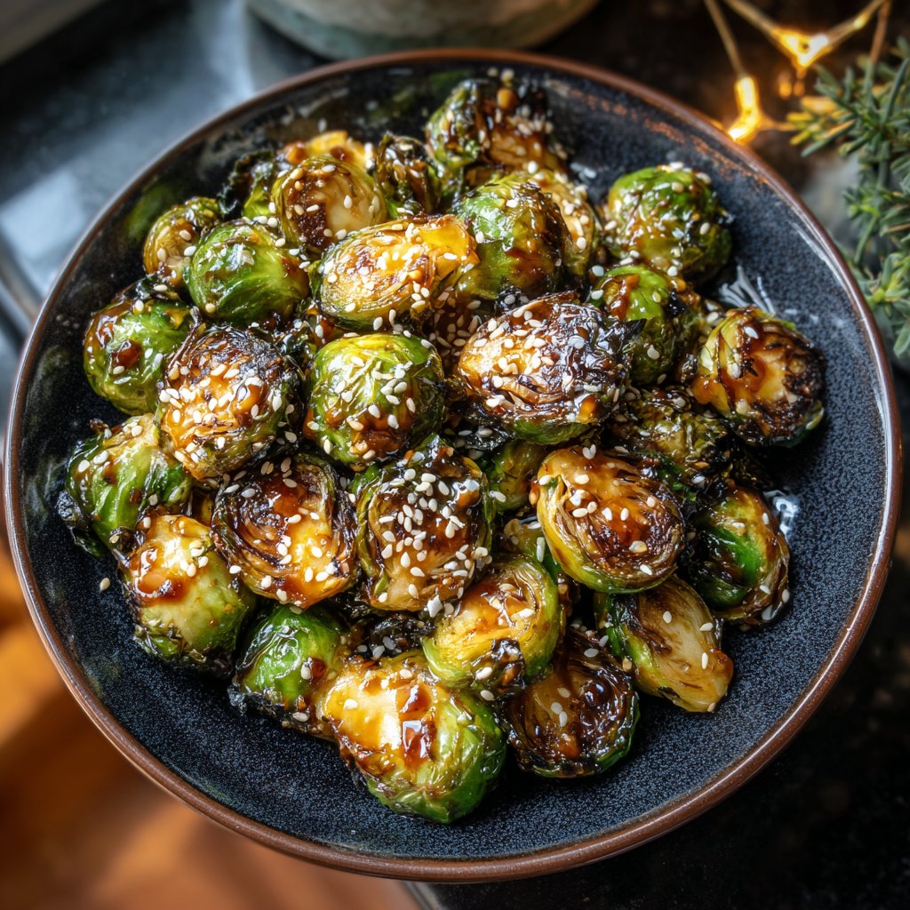 Airfryer Teriyaki Rosenkohl