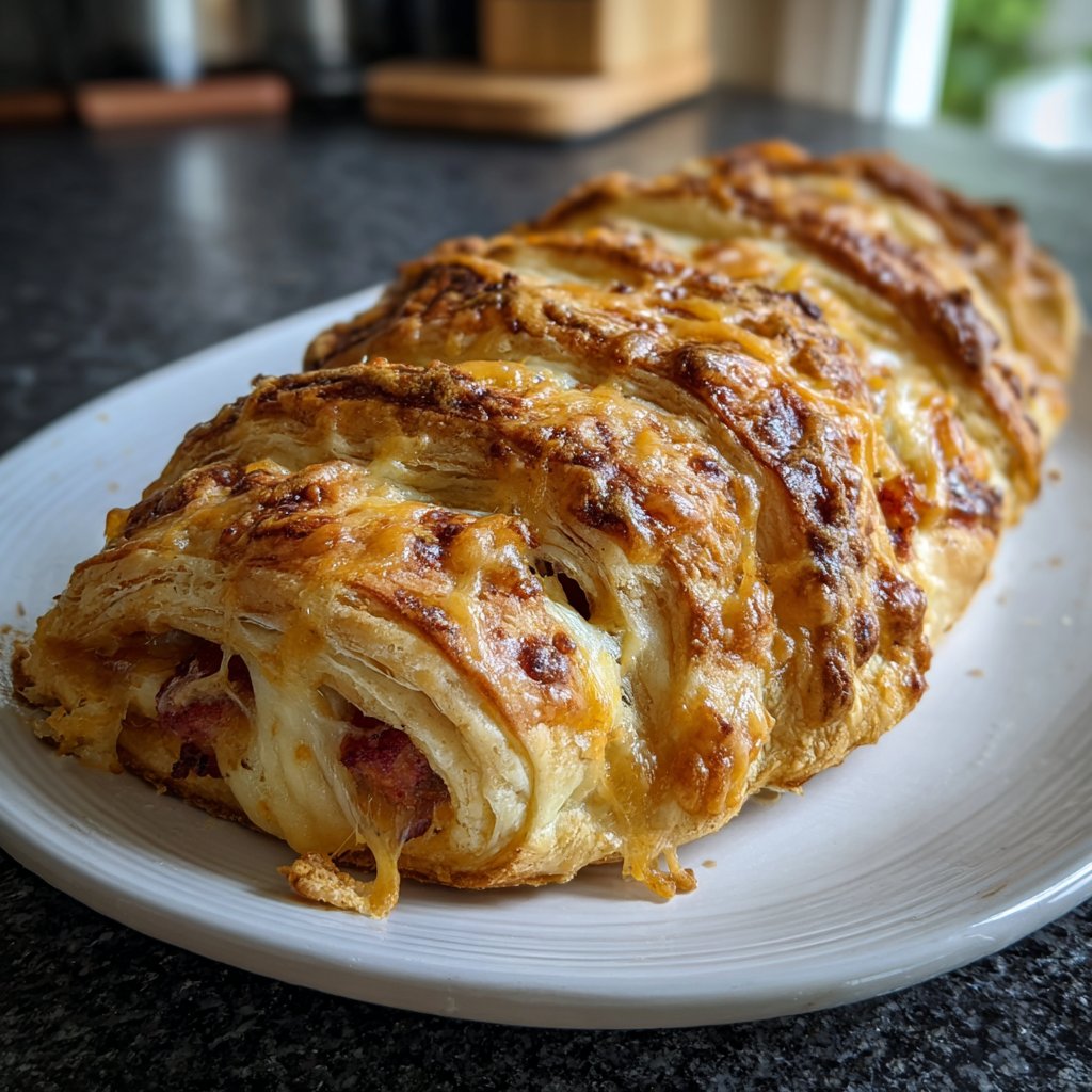 Australische Wurstrolle Blätterteig Gebäck