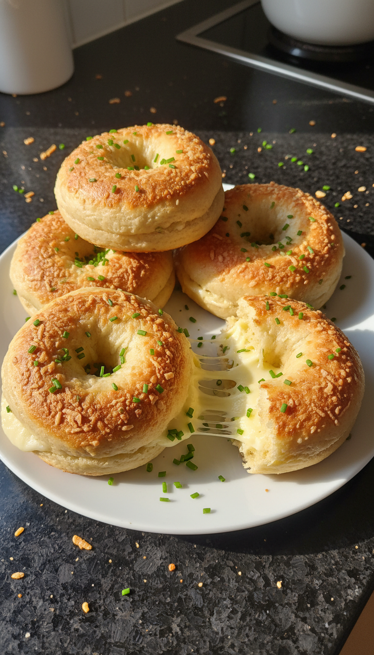 Käse Schnittlauch Protein Bagels​