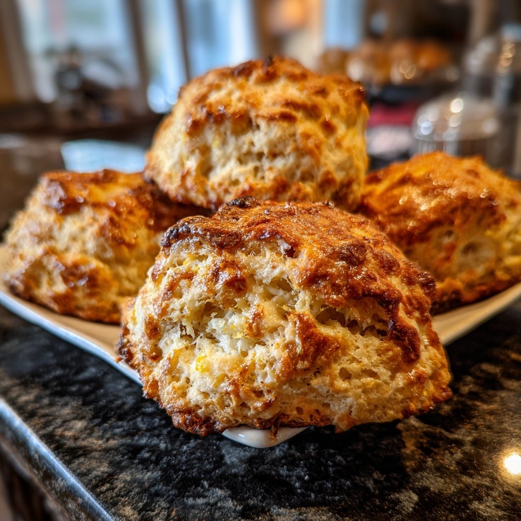 Meyer Zitronen Ingwer Scones