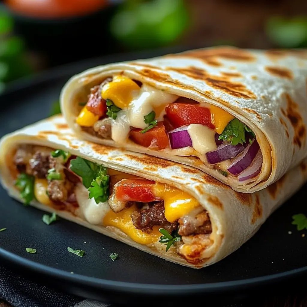 Cheeseburger-Wraps