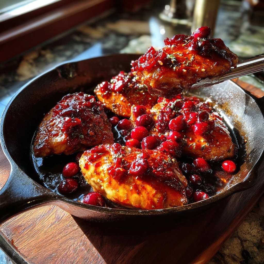 Cranberry Glasierte Hähnchenbrust