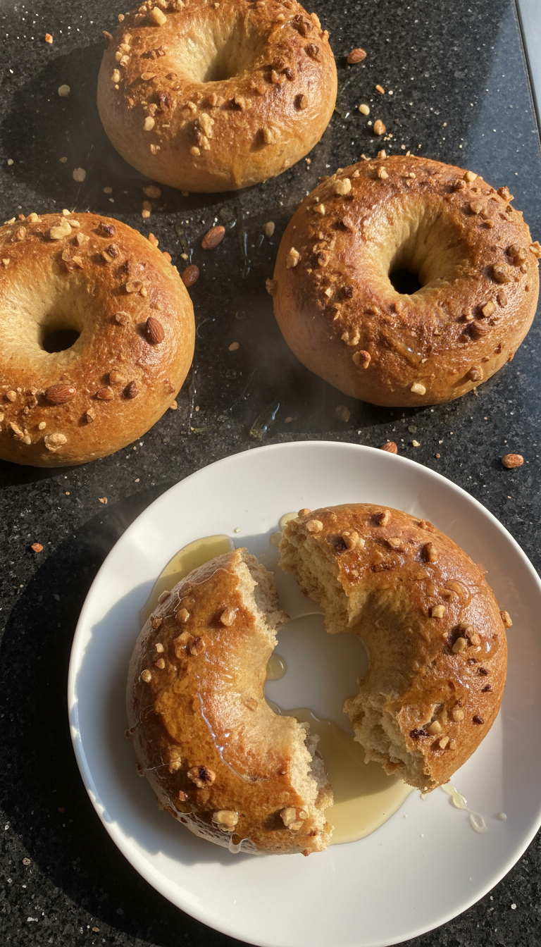 Honig Nuss Protein Bagels