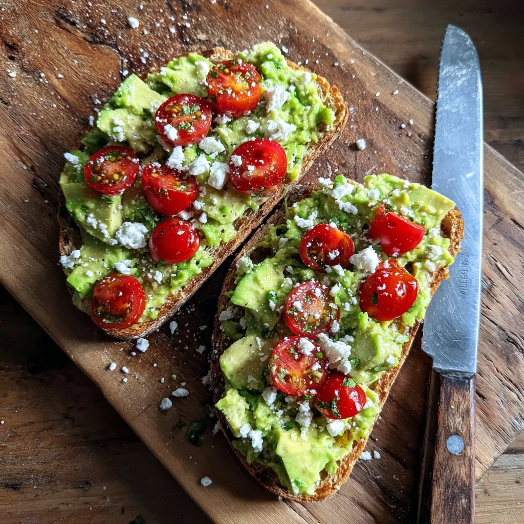 Avocado Cucumber Toast Idee